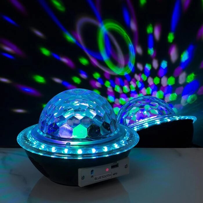 Световой прибор 'НЛО' 12 см, динамик, свечение RGB, 220 В от компании Интернет-магазин "Flap" - фото 1