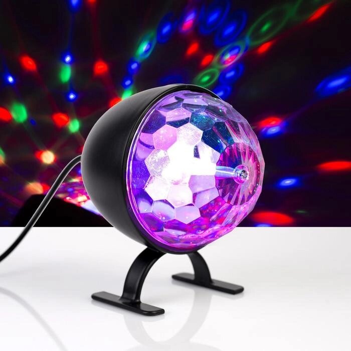 Световой прибор 'Полусфера' 5 см, свечение RGB, 220 В от компании Интернет-магазин "Flap" - фото 1