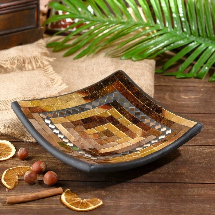 Тарелка декоративная 'Мими' керамика 20х20х5 см от компании Интернет-магазин "Flap" - фото 1