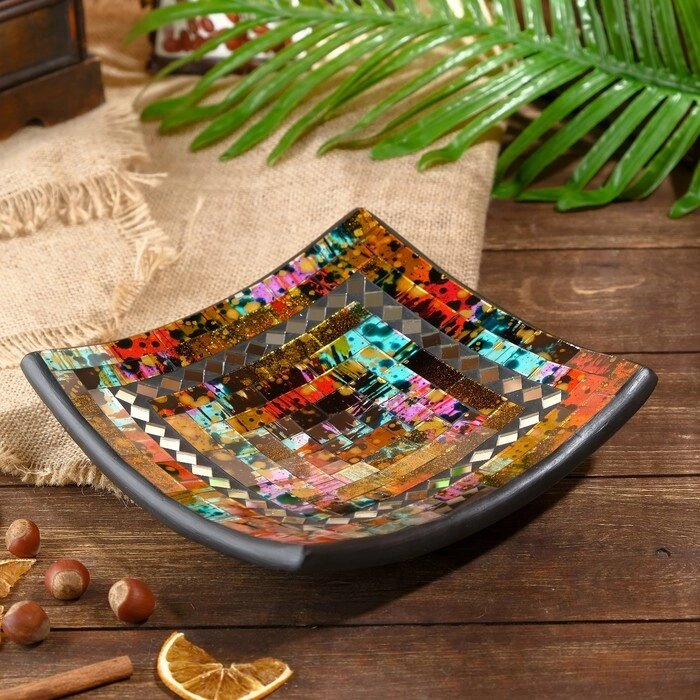 Тарелка декоративная 'Шахида' керамика 20х20х5 см от компании Интернет-магазин "Flap" - фото 1