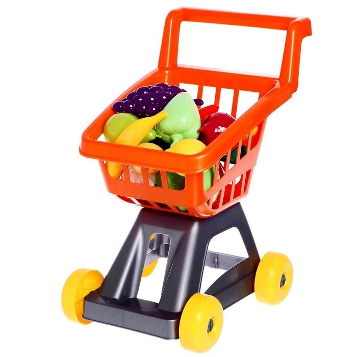 Тележка для супермаркета с фруктами и овощами, цвета МИКС от компании Интернет-магазин "Flap" - фото 1
