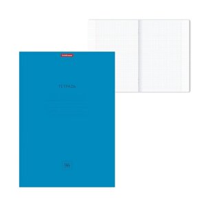 Тетрадь А4, 96 листов в клетку на скобе ErichKrause Neon 'Классика'обложка мелованный картон, блок офсет, белизна