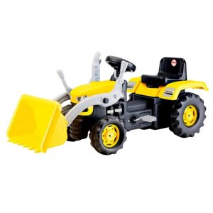 Трактор экскаватора педальный, цвет жёлто-чёрный