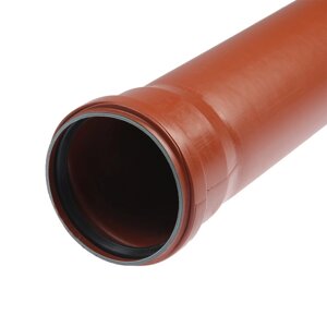Труба канализационная FLEXTRON, наружная, d110 мм, толщина 3.2 мм, 1500 мм