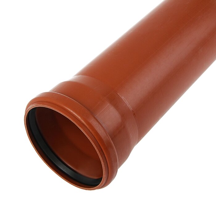 Труба канализационная FLEXTRON, наружная, d160 мм, толщина 3.2 мм, 2000 мм от компании Интернет-магазин "Flap" - фото 1
