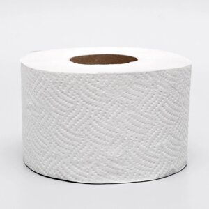 Туалетная бумага серая, для диспенсера, 1 слой, 130 метров (комплект из 12 шт.)