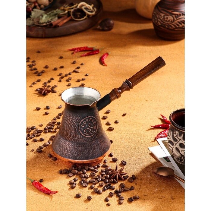 Турка для кофе 'Армянская джезва', медная, 640 мл от компании Интернет-магазин "Flap" - фото 1