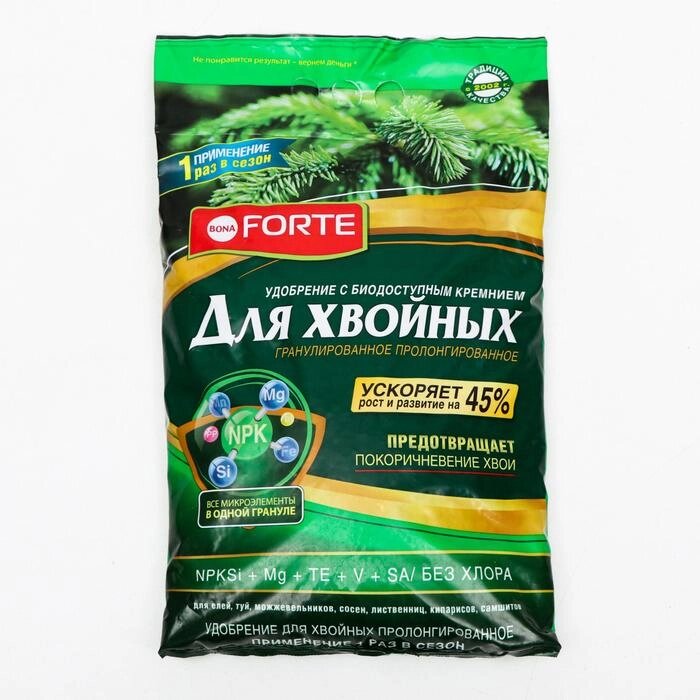Удобрение Бона Форте  весна-лето для Хвойных с кремнием, 5 кг от компании Интернет-магазин "Flap" - фото 1