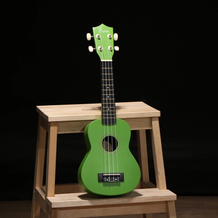 Укулеле Foix сопрано, зеленый от компании Интернет-магазин "Flap" - фото 1