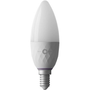 Умная лампа Яндекс, работает с Алисой, светодиодная, цветная, 4,8 Вт, 430 Лм, Е14, 220 В