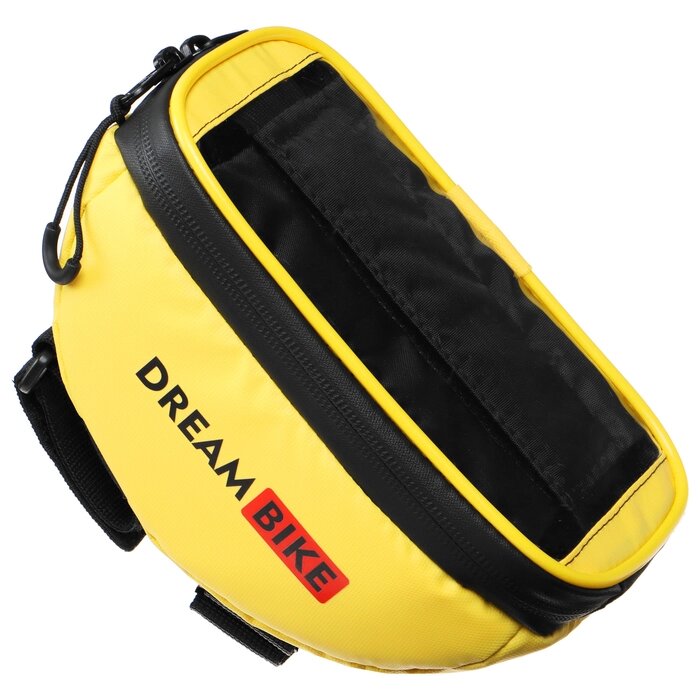 Велосумка Dream Bike на вынос руля, для смартфона, цвет жёлтый от компании Интернет-магазин "Flap" - фото 1