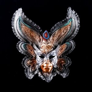 Венецианская маска 'Бабочка' 25см МИКС