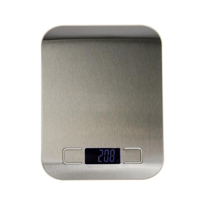 Весы кухонные  Luazon LVE-028, электронные, до 5 кг, металл от компании Интернет-магазин "Flap" - фото 1