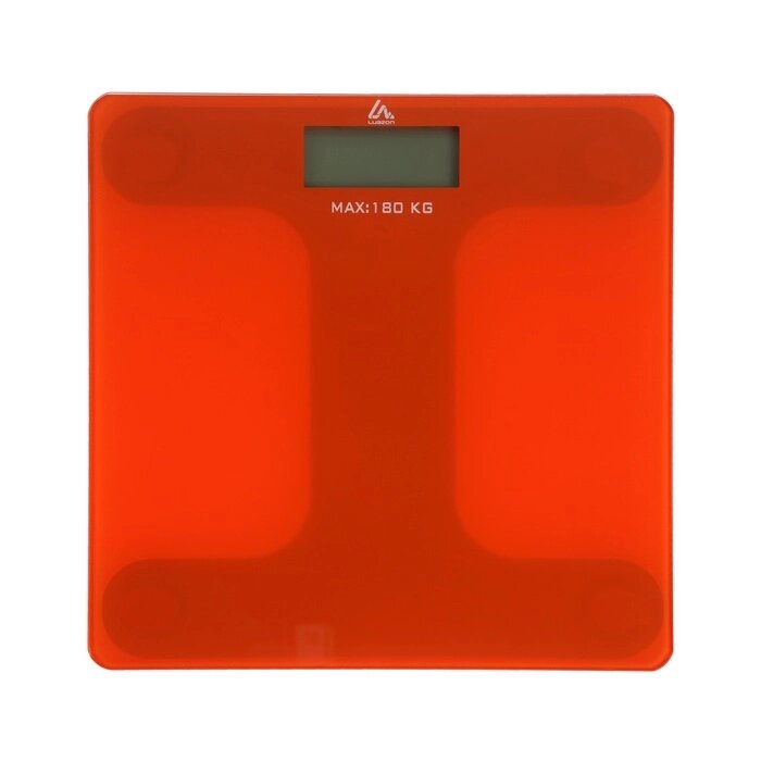 Весы напольные Luazon LVE-006, электронные, до 180 кг, 2хAAА (не в комплекте), оранжевые от компании Интернет-магазин "Flap" - фото 1