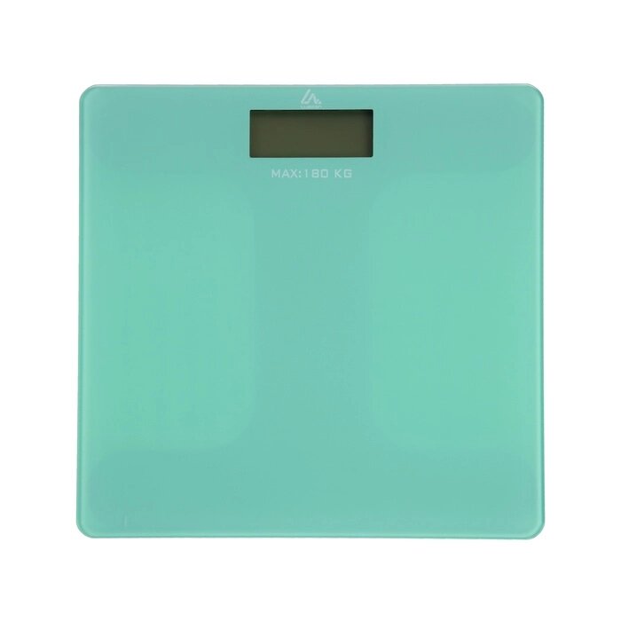 Весы напольные Luazon LVE-006, электронные, до 180 кг, 2хAAА (не в комплекте), зелёные от компании Интернет-магазин "Flap" - фото 1