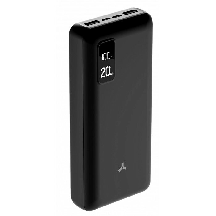 Внешний аккумулятор Accesstyle Winter 20PD, 20000 мАч, 2 USB, 2.1 А, дисплей, черный от компании Интернет-магазин "Flap" - фото 1