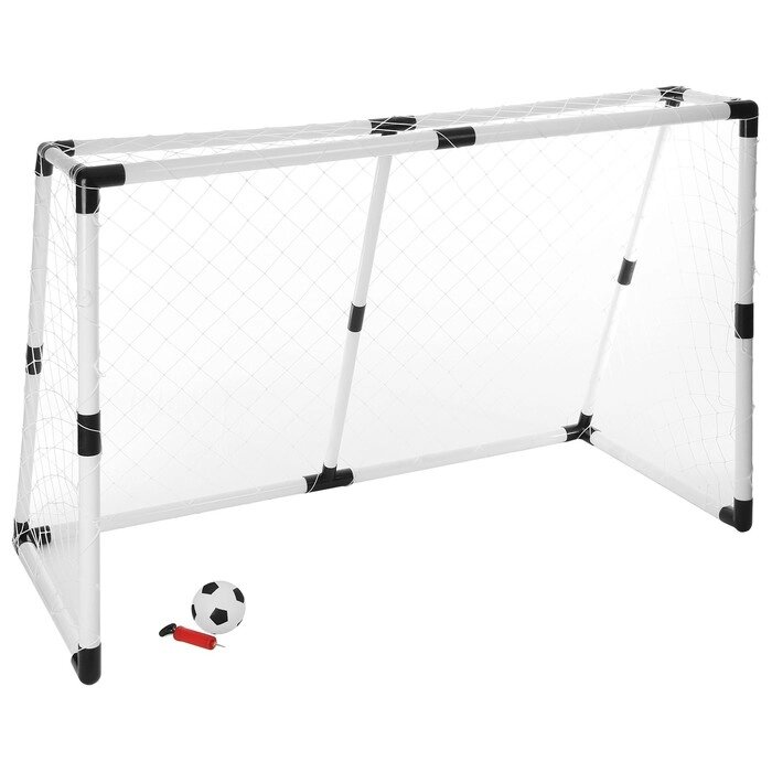 Ворота футбольные сборные, 190х90х132 см, с сеткой и мячом от компании Интернет-магазин "Flap" - фото 1