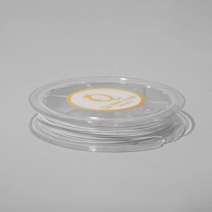 Японская проволока из нержавеющей стали с нейлоновым покрытием d0,4 мм, L10 м, цвет белый от компании Интернет-магазин "Flap" - фото 1