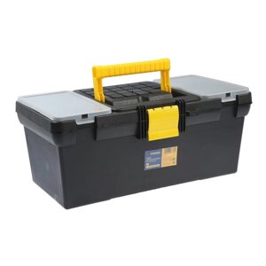 Ящик для инструмента ТУНДРА, 16'390 х 200 х 170 мм, пластиковый, лоток, два органайзера