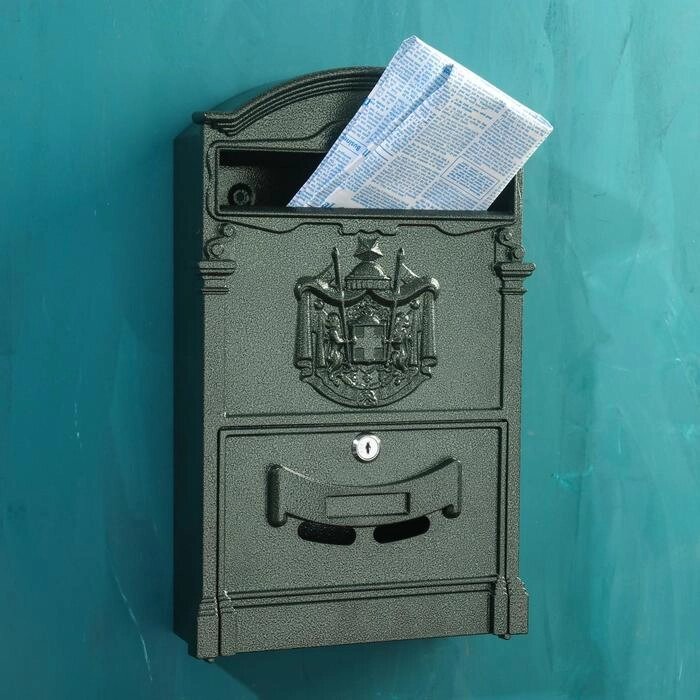 Ящик почтовый 4010, Тёмно-зелёный от компании Интернет-магазин "Flap" - фото 1