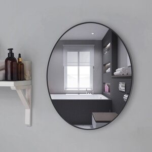 Зеркало 'Чёрный матовый'настенное, 80 x 3 см