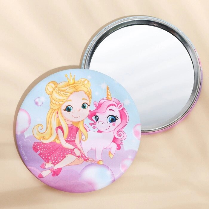 Зеркало 'Для юной принцессы', d  7 см от компании Интернет-магазин "Flap" - фото 1