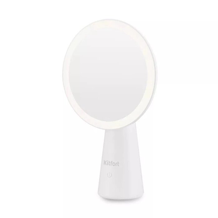 Зеркало Kitfort КТ-3136, подсветка, 17х8х29 см, АКБ, белый от компании Интернет-магазин "Flap" - фото 1