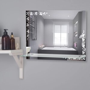 Зеркало, настенное, с полочкой, 60x45 см