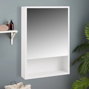 Зеркало-шкаф для ванной комнаты 'Эко-45' с нишей, белый, 45 х 66,2 х 12 см