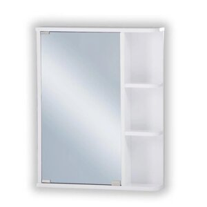 Зеркало-шкаф для ванной комнаты 'Стандарт 55' правый, 70 см х 55 см х 12 см