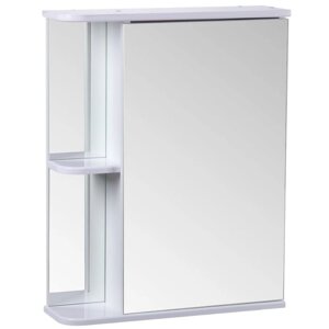 Зеркало-шкаф для ванной комнаты 'Тура 5500'с двумя полками, 55 х 15,4 х 70 см