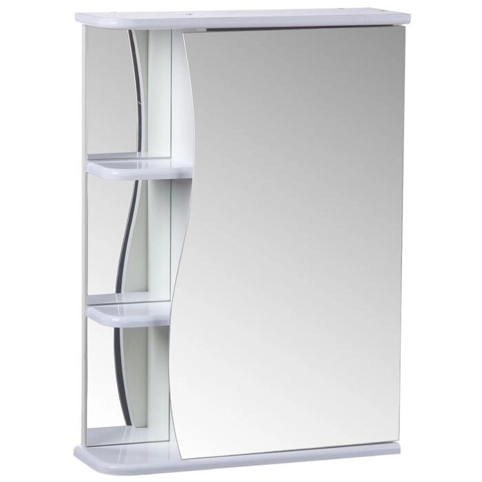 Зеркало-шкаф для ванной комнаты 'Тура 5501', с тремя полками, 55 х 15,4 х 70 см от компании Интернет-магазин "Flap" - фото 1