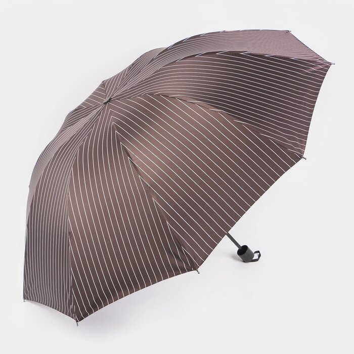 Зонт механический 'Полоса', эпонж, 4 сложения, 10 спиц, R  53 см, цвет МИКС от компании Интернет-магазин "Flap" - фото 1