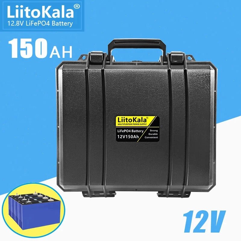 Аккумуляторная батарея LiitoKala LiFePO4  FBK-12.8V150Ah, взрывозащищенный корпус, литий-железо-фосфатный, 3000 циклов от компании "Посейдон" товары для рыбалки и активного отдыха - фото 1