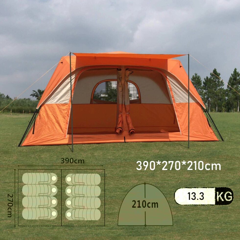 Автоматический палатка-шатер с двумя комнатами MIMIR-1610 от компании "Посейдон" товары для рыбалки и активного отдыха - фото 1