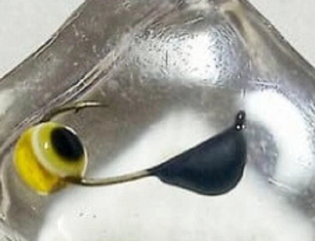 Безнасадочная  мормышка Нимфо-Шарик окунёвый глаз от компании "Посейдон" товары для рыбалки и активного отдыха - фото 1