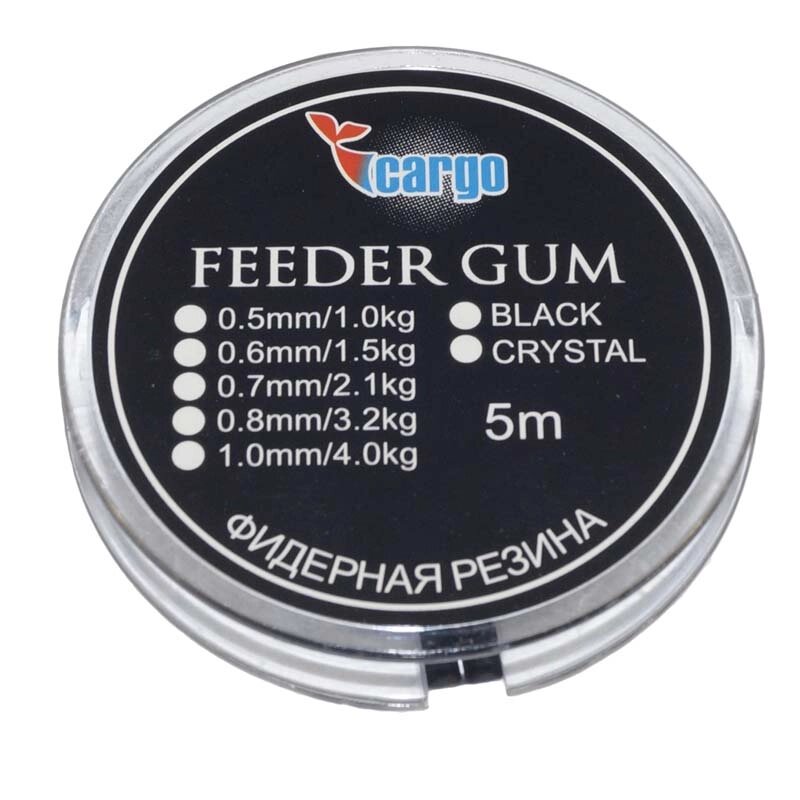 Фидерная резина Cargo "FEEDER GUM" Crystal 0.5мм 5м от компании "Посейдон" товары для рыбалки и активного отдыха - фото 1