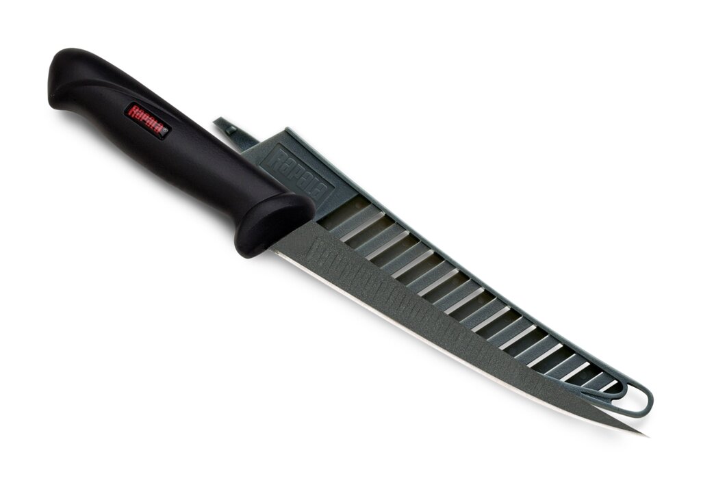 Филейный нож Rapala EZ Glide Fillet ( лезвие 18 см,  нескольз. рукоятка) от компании "Посейдон" товары для рыбалки и активного отдыха - фото 1