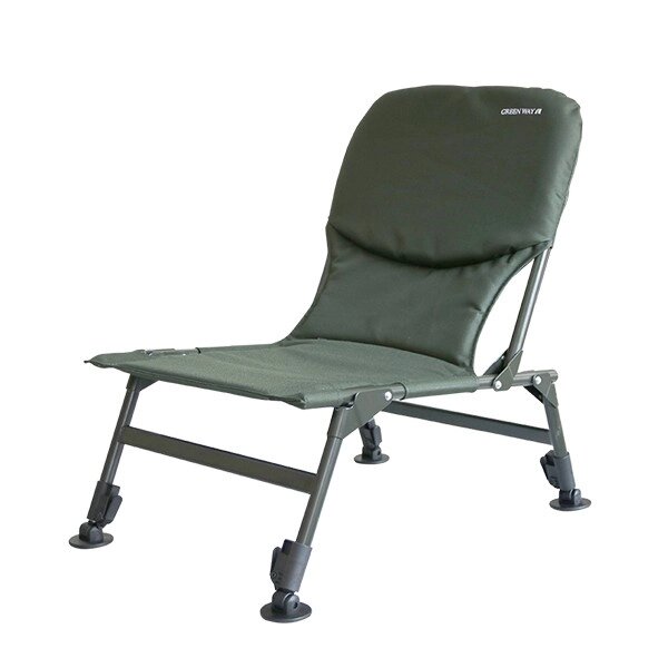 Карповое кресло 001-HYС-W с мягкой спинкой от компании "Посейдон" товары для рыбалки и активного отдыха - фото 1