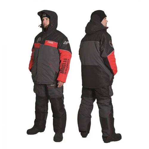 Костюм зимний Alaskan Dakota 2.0 красный/серый/черный (куртка+полукомбинезон) XL