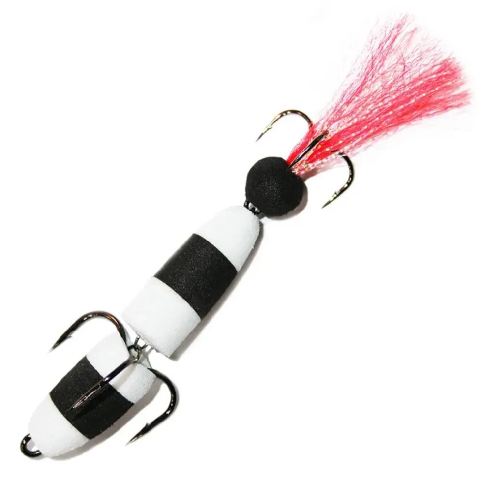 Мандула для рыбалки NEXT 105 мм (L) #011 бело-черный-красный от компании "Посейдон" товары для рыбалки и активного отдыха - фото 1