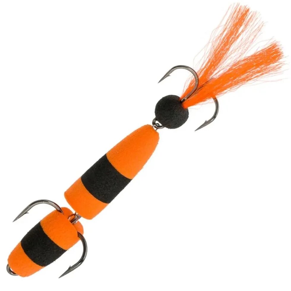 Мандула для рыбалки NEXT 105 мм (L) #023 оранжевый-черный-оранжевый от компании "Посейдон" товары для рыбалки и активного отдыха - фото 1