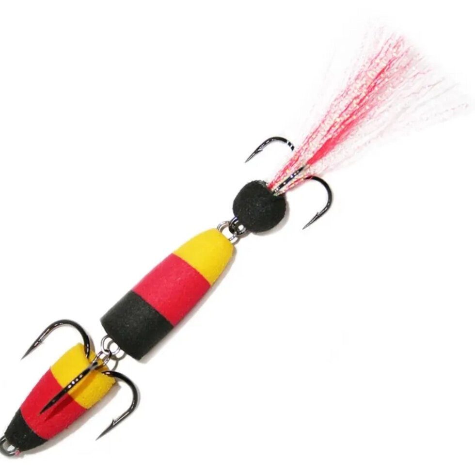 Мандула для рыбалки NEXT 105 мм (L) #072 черный-красный-желтый от компании "Посейдон" товары для рыбалки и активного отдыха - фото 1