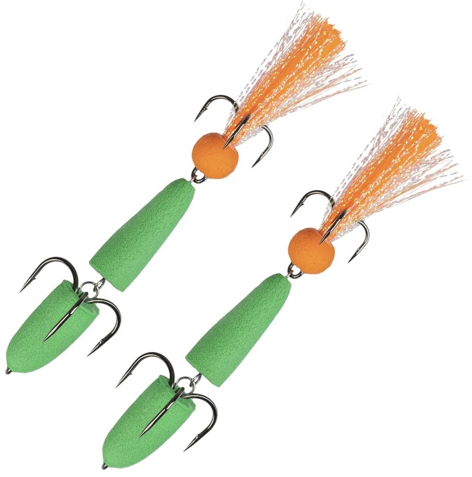 Мандула для рыбалки NEXT 60 мм (XS) #030 зеленый-зеленый-оранжевый от компании "Посейдон" товары для рыбалки и активного отдыха - фото 1