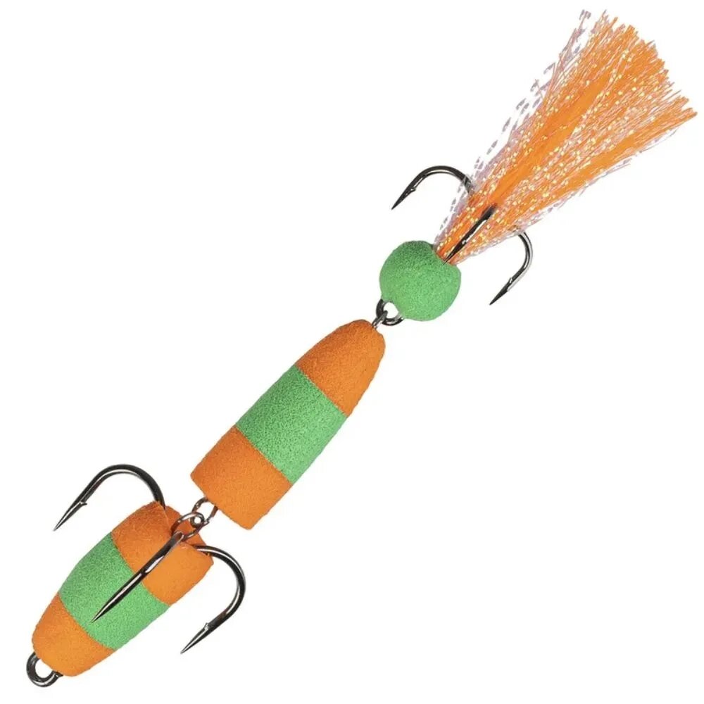 Мандула для рыбалки NEXT 90 мм (М) #024 оран.-зелен.-оранжевый от компании "Посейдон" товары для рыбалки и активного отдыха - фото 1