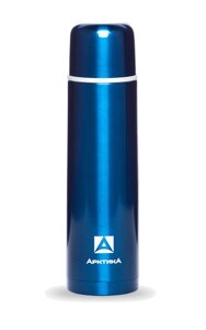 Термос бытовой, вакуумный питьевой, "Арктика", 1000 мл синий