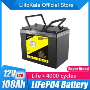 Аккумулятор LiitoKala LiFePO4 DC-12V100Ah + 20A литий-железо-фосфатный аккумулятор