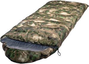 Спальный мешок TRAVELLER camo L-zip от -12 С (с подголовником 230x90см)