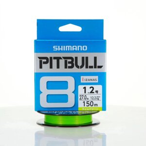 Плетеный шнур PE Shimano Pitbull PE8 150m #1.2 (12.2 kg.)