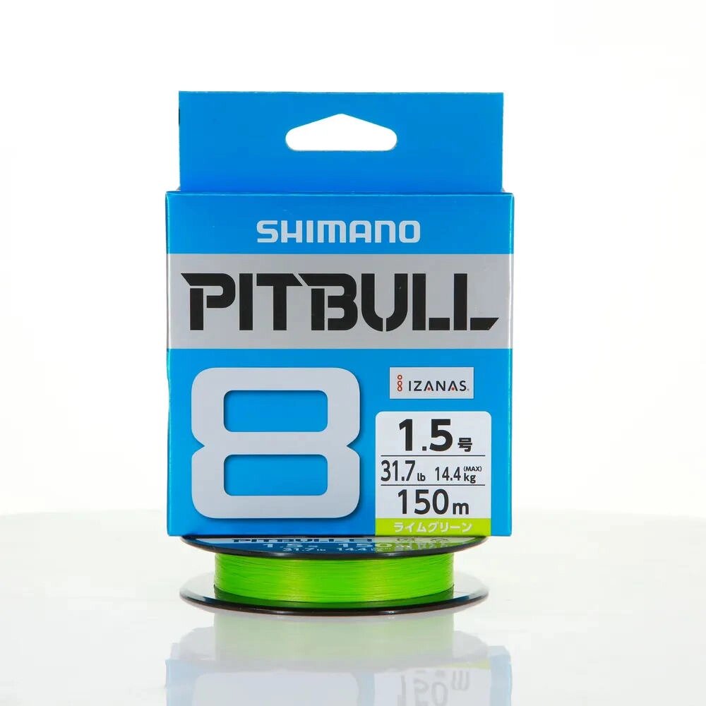 Плетеный шнур PE Shimano Pitbull PE8 150m #1.5 (14.4 kg.) от компании "Посейдон" товары для рыбалки и активного отдыха - фото 1